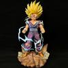 28см Фигурка Готенкс из Dragon Ball SSJ2 Фигурка Действия 2 Сменные Головы Молния Статуэтка Аниме Коллекционная Модель Украшение Игрушка для Мальчика Подарок