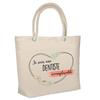 Sac De Plage - PLANETEE - Sac Isotherme Dentiste Irremplaçable - Beige - Grande Contenance - Coton Imprimé En France