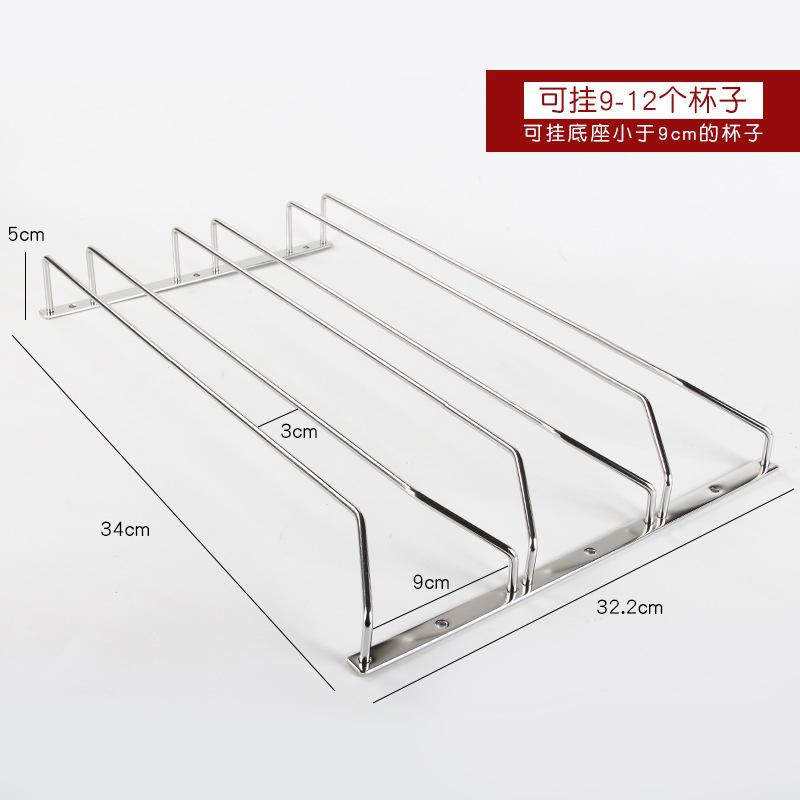 Подставка для бокалов для вина, держатель для бокалов, домашнее хранение, подвесной держатель для бокалов из нержавеющей стали 27 см 34 см
