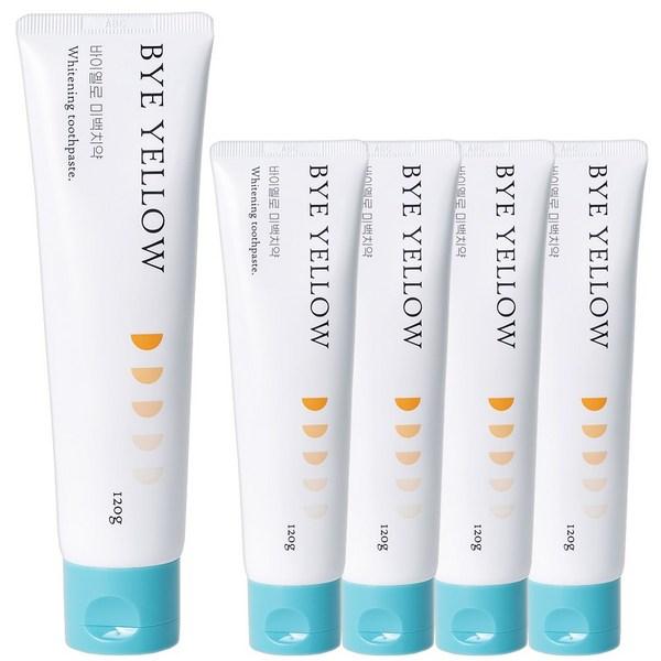 Зубная паста By Yellow Whitening с прополисом для отбеливания зубов 120 г, 5 шт.