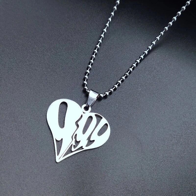 Juice WRLD Pendant Necklace Beads Stainless Steel Necklace For Women Man Fans Gift Collares Mujer Gargantilha Collier Femme