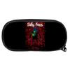Professional Nylon Pencil Case With Sally Face Cartoon Print Design For Students And Office Workers