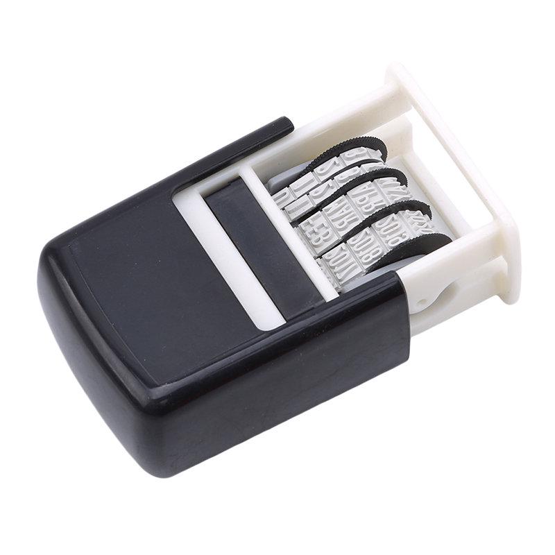 Reusable Practical DIY Hand Account Date Stamps ABS Adjustable Universal Office Supplies Self-Inking Tool for Student