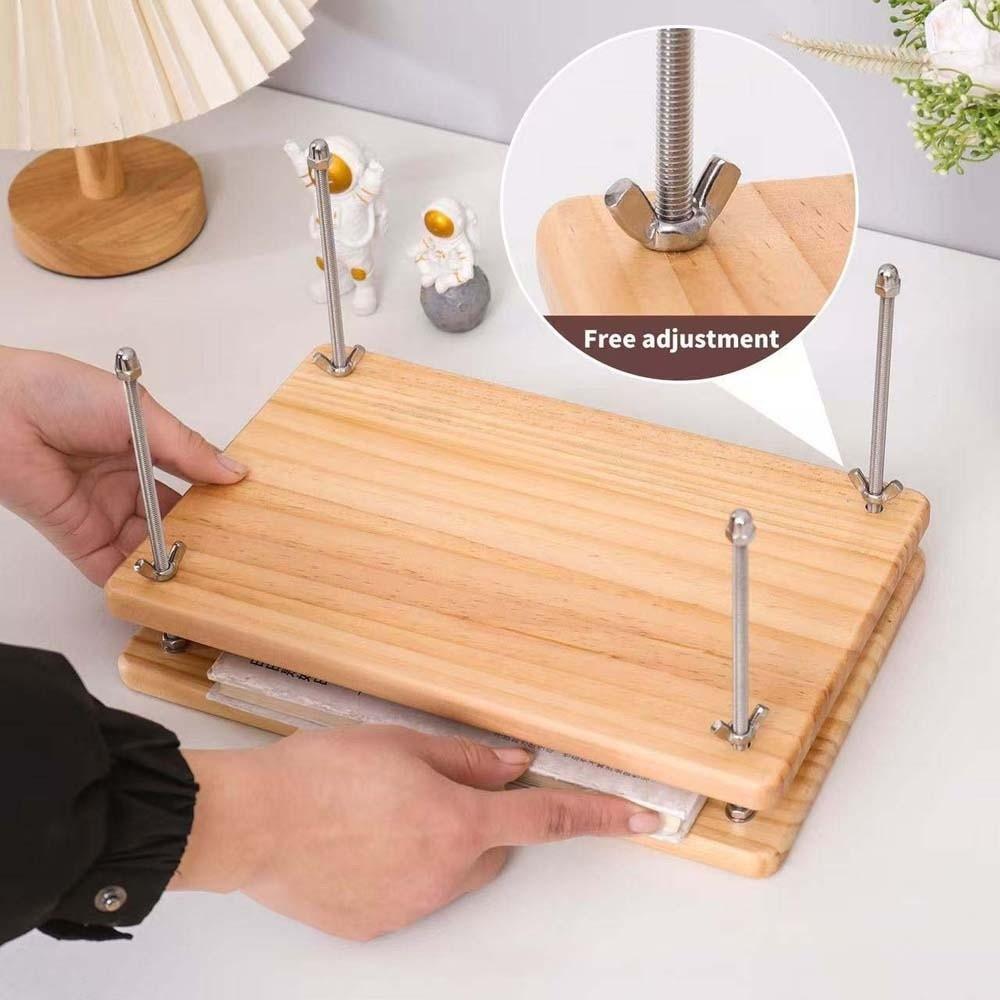 Can Used A4 Paper Wood Book Press Pad Receipt Book Press Binding Machine DIY Book Press Pad  Home
