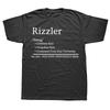 Футболка с принтом The Rizzler Definition Смешная цитата из мема Rizz Футболки в стиле Y2K для мужчин и женщин Повседневные 100% хлопок Летние унисекс топы Европейский размер