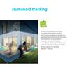 Solar-Powered Triple-Lens Rotating Alert Camera with Red & Blue Lights - Waterproof Outdoor Surveillance