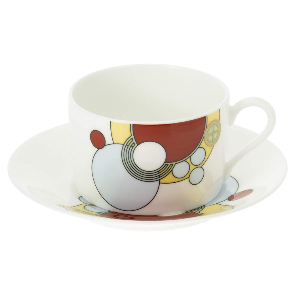 Чашка-блюдце Noritake для кофе 185 куб. см Frank Lloyd Wright Imperial 2 Bone China & (Парный набор) (Для чая) Р97282/4614