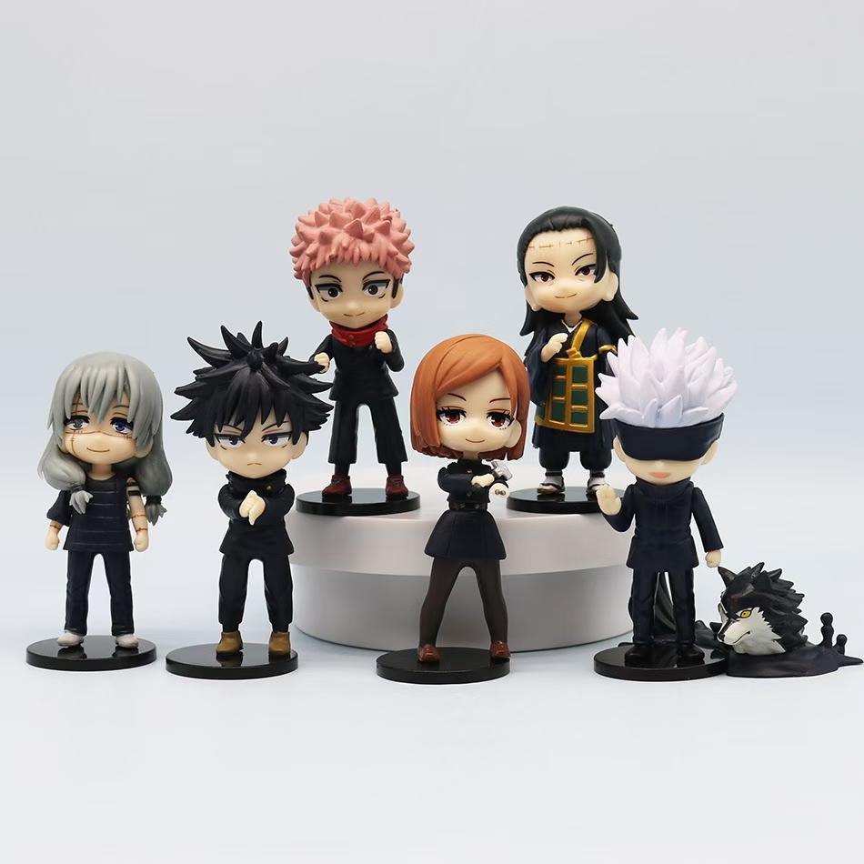 Оригинальный набор фигурок Figuarts Mini Jujutsu Kaisen - Годжо Сатору Махито Гэто Сугуру Итадори Фусигуро - Аниме Coll