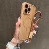 Ремешок на шею Ремешок на запястье Магнитный чехол Для iPhone 17 16 14 13 Mini 15 12 11 Pro Max Plus Прозрачный Magsafe Ударопрочный бампер Матовый чехол