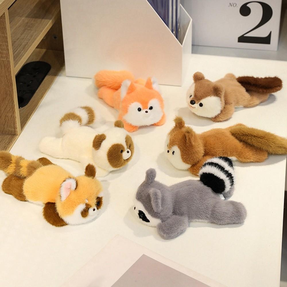 Animals Raccoon Plush Toy Wrist Pad Animal Plush Doll Soft Sitting Animals Plush  Kids Toy