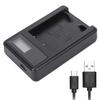 Mirrorless Camera Battery Single Charger with LCD Display USB Desktop Charger for Fuji NP
