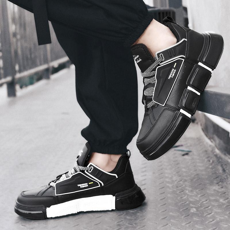 Модные оригинальные оранжевые кроссовки на платформе для мужчин, модные кожаные мужские кроссовки, повседневная уличная дизайнерская обувь для скейтбординга для мужчин