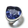 Natural Iolite Quartz Gemstone Handmade 925 Sterling Silver Ring Size 5 K4O45