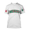 Custom Mexico Flag 3D Printed High Quality Milk Fiber T-shirt Men Casual Top Breathable Quick Dry Summer