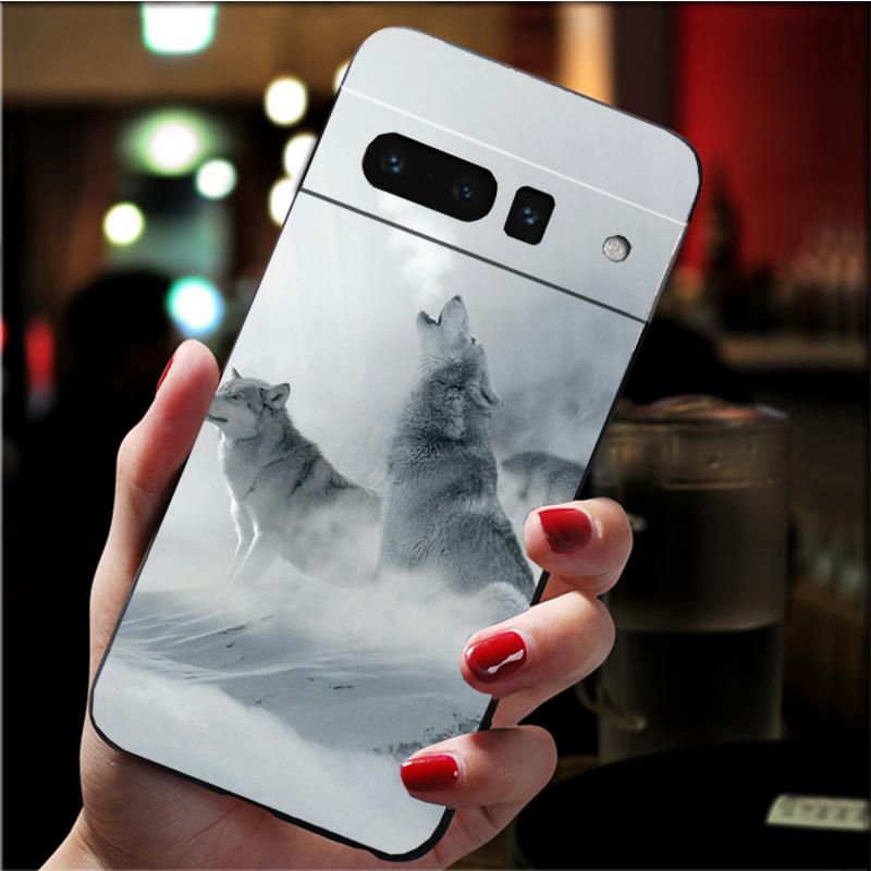 Чехол для телефона Google Pixel 7 Pro 7 6A 6 Pro 5A 4A 3A Pixel 4 XL Pixel 5 6 4 3 XL 3A XL 2 XL Классический крутой чехол с волком Funda