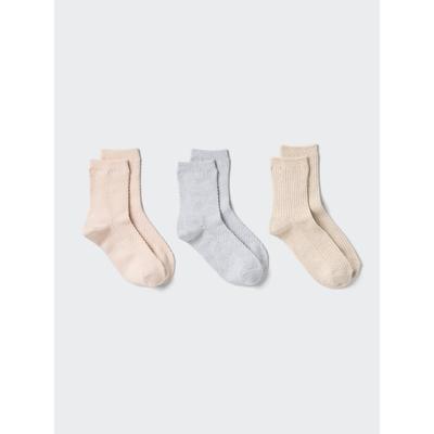 Uniqlo Носки 3 пары укороченные попкорн
