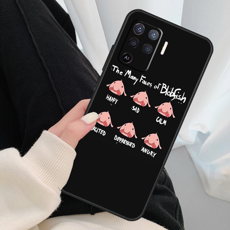 Чехол для телефона с рыбой-каплевидной для OPPO A5 A9 2020 A31 A53 A53S A1K A15 A16 A52 A72 A83 A91 A93 A54 A74 A94
