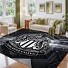 Newcastle United Football Design Crystal Velvet Rug Soft Decorative Mat for Bedroom Entrance