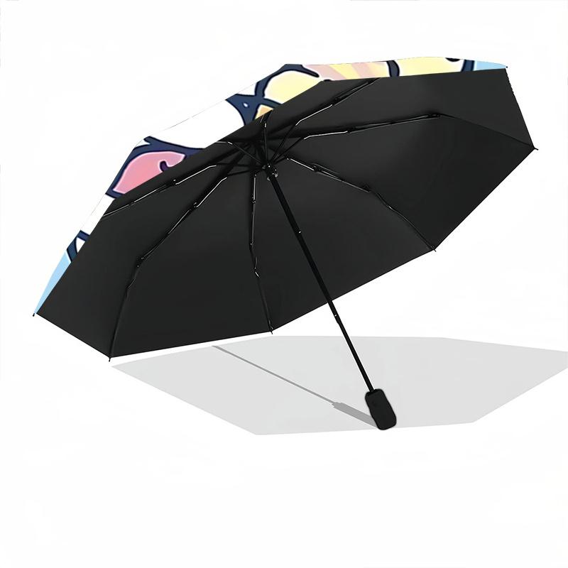 1pc Pochacco Ice Cream Cone Umbrella - Automatic Open/Closed Outdoor Umbrella with 8-Bone Iron Frame, Perfect for Fans, Travelers, Daily Use, and Fest