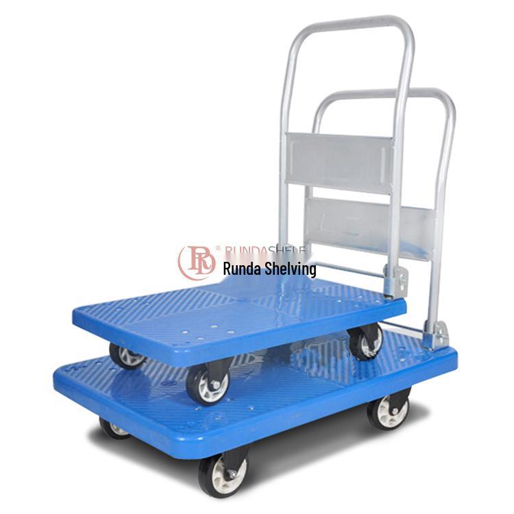 Aluminum Alloy Rubber-Bed Hand Truck for Warehouse and Construction Logistics