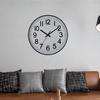 Wall Clock Large Numerals Design Easy-to-Read Battery Operated Modern Silent Non-Ticking Round Clock Wall Decoration