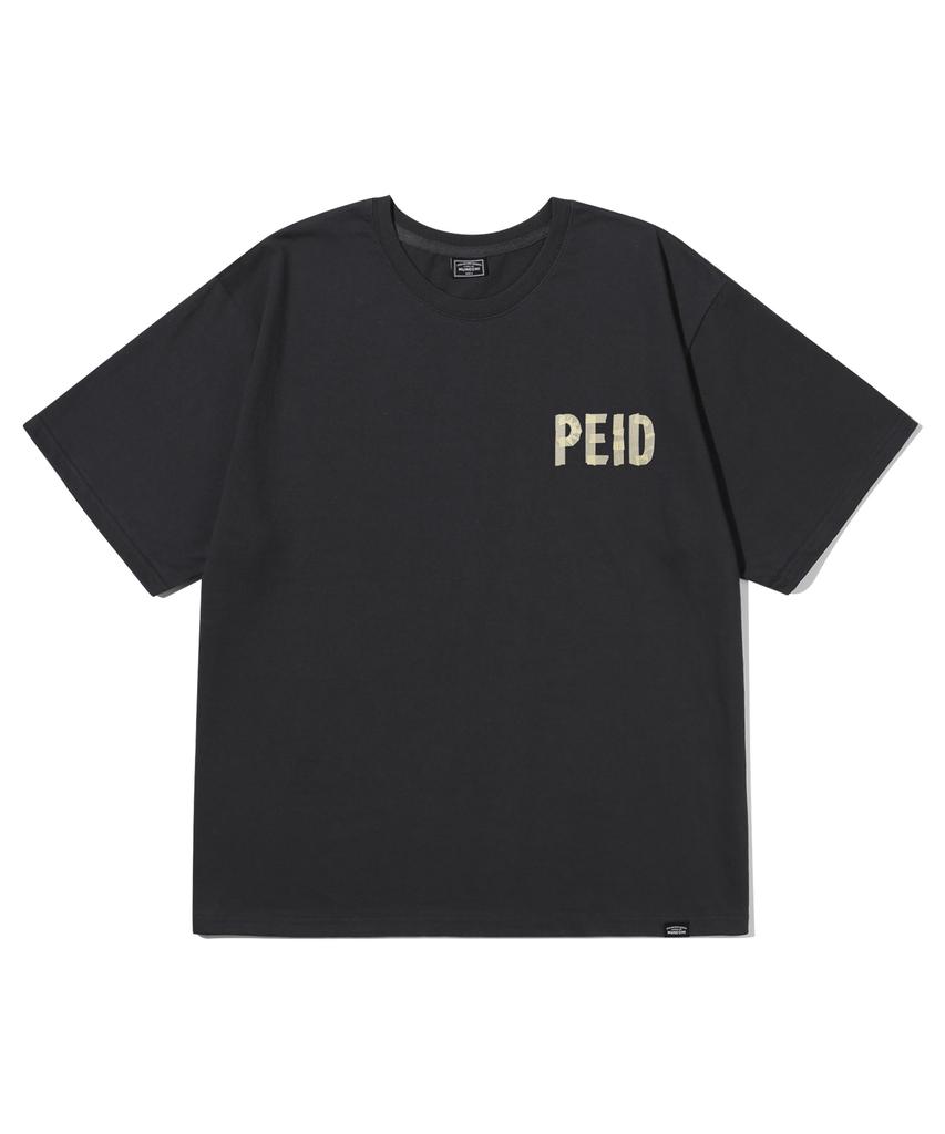 Peideu Pd Tape Футболка с коротким рукавом Угольный