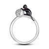2023 Fashion Silver Plated Princess Tiara Crown Sparkling Love Heart Rings for Women Jewelry Anniversary Gift