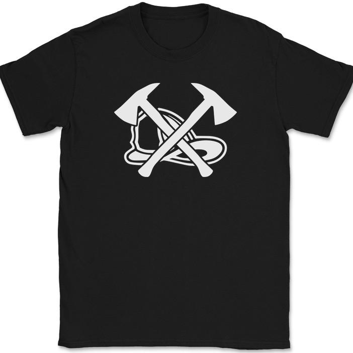Fireman Axe T-Shirt Firefighter Job Related Support The Red Graphic Tee
