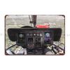 Helicopter H135 Cockpit Metal Sign Design Wall Decor Home Customize Retro Tin Sign Poster