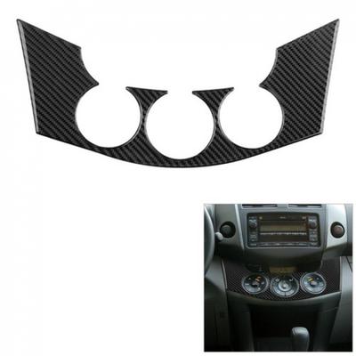 Для Toyota RAV4 2006-2012 Накладка на кнопку переключателя центральной консоли из углеродного волокна