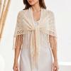 Wraps Knitted Triangle Scarf Cloak Fart Curtain Elegant Waistband  Women