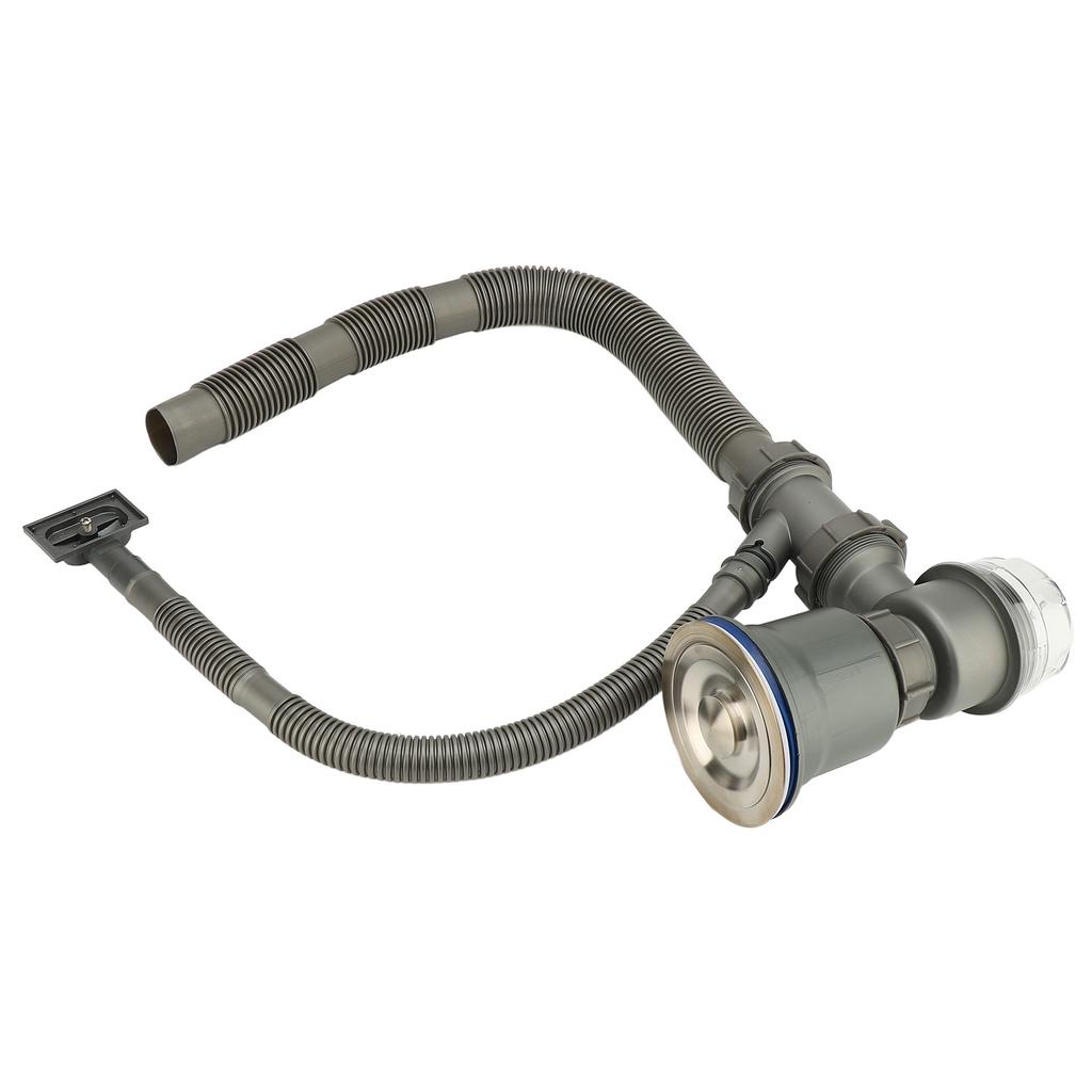 Комплект слива для кухонной мойки Профессиональный Утолщенный Устойчивый к запахам Комплект сливной трубы для раковины для кухонной мойки