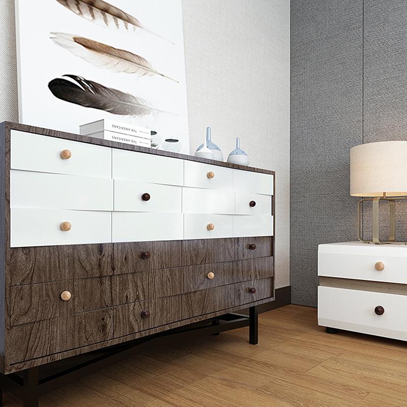 Wooden Door Handles Ball Knob Drawer Pulls Natural Beech Furniture Handles For Cabinets And Drawers Knobs Wardrobe Pulls