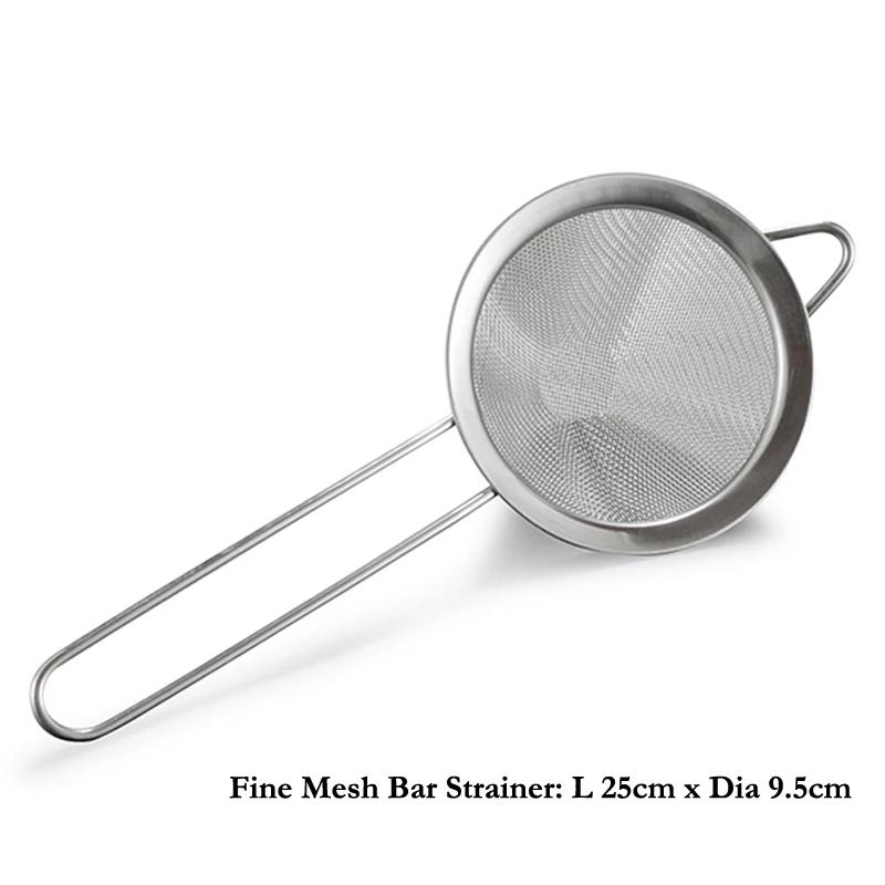 Julep Strainer Cocktail Bar Strainer Нержавеющая сталь Strainer Ложка для коктейлей Бармен Сетчатый фильтр Аксессуары для бара