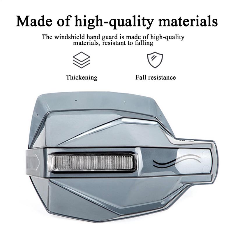 Universal Motorcycle Hand Guard Handguard Shield Windproof Handlebar Protector For ATV Street Riding All-Weather