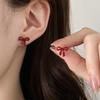 Серьги-бантики класса люкс, серьги в стиле ретро Гонконг, женские нишевые серьги класса люкс