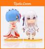 Милый набор фигурок Рем в стиле Q Version, шесть коллекционных моделей из ПВХ из Re:Zero. Жизнь с нуля в другом мире