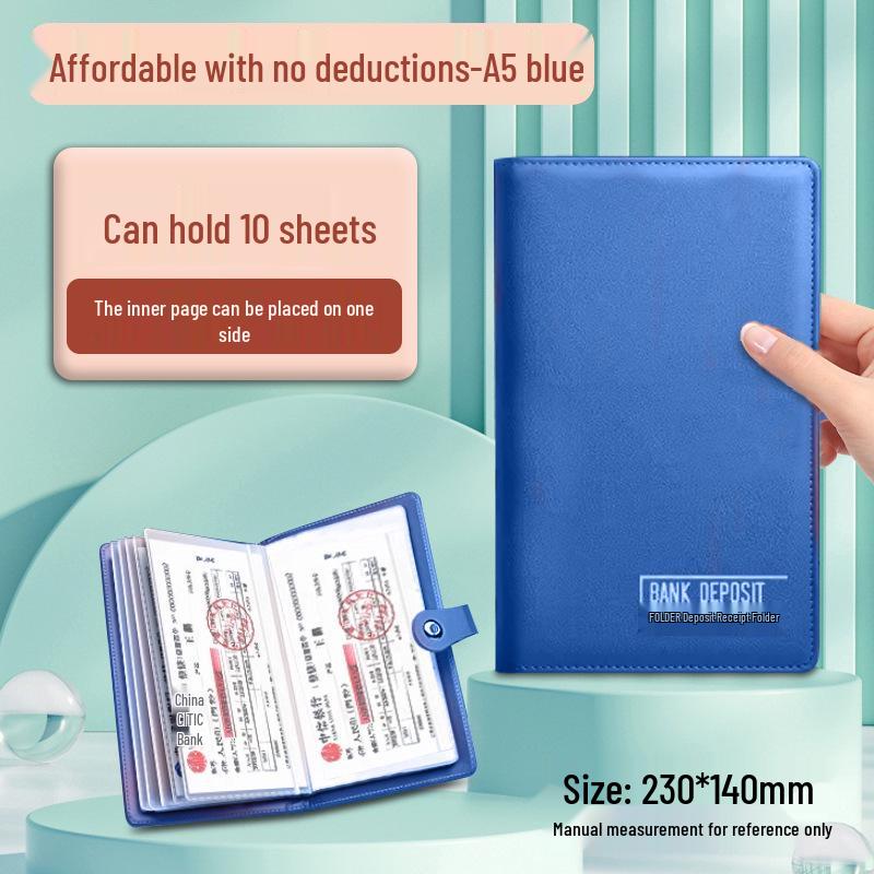 Многофункциональный большой сертификат депозита и зажим для денег для банковского использования