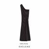 Kaslead New Arrival Women's Clothing Fashion Style Fashion Silm Knitting Sloping Shoulder Dress 8229439