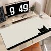 New Gaming Mouse Pad Cat Design Gamer Desk Mat Large Keyboard Pad Pink Plant Cat Carpet Table Mat For Accessories Mausepad