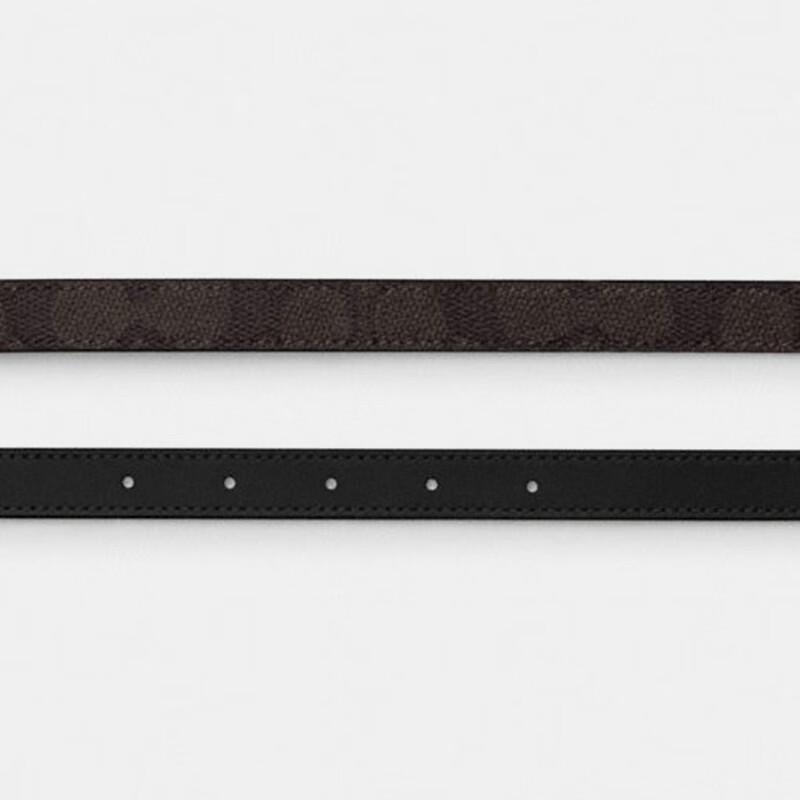 Женский ремень Coach с пряжкой-пином с C-сигнатурой