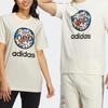 adidas Neo X Keith Haring Повседневная спортивная футболка с логотипом совместного бренда с короткими рукавами Топы унисекс Белого цвета HD7265