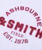 Aeswibon&Seumiseu [Женская] Футболка с коротким рукавом Ashbourne&Smith с нашивкой Ash1013_Белый