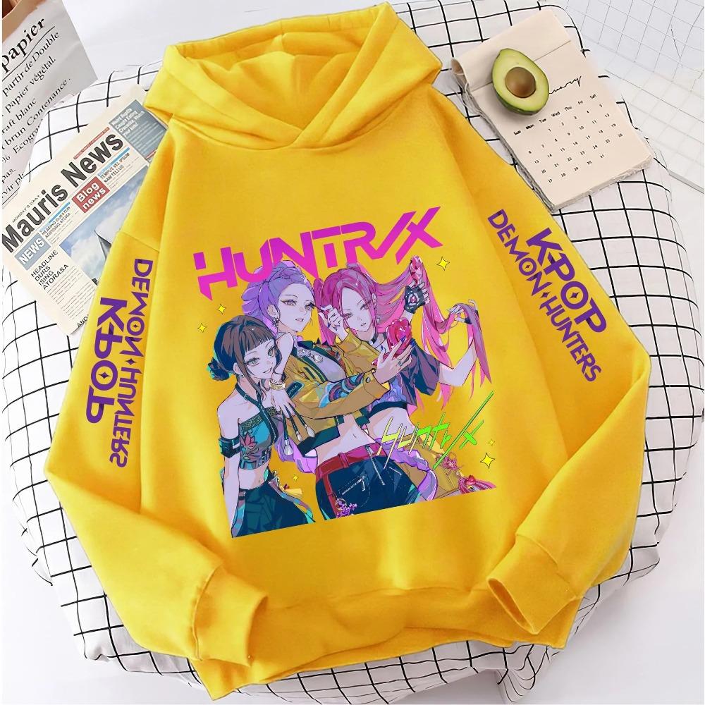 Модные повседневные толстовки с капюшоном K-Pop Охотники на демонов Пуловер Детские наряды Гифка KPop Охотники на демонов Худи Одежда для маленьких девочек и мальчиков
