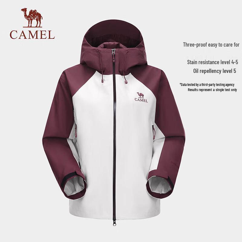 CAMEL Women's Lightweight Outdoor Windproof Hiking Shell Jacket