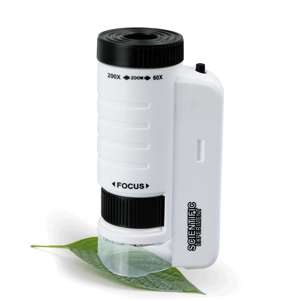 Microscope Portable Handheld Stem Toy For Kids Adults, Mini Microscope For Student Science Lab