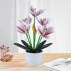 Artificial Plant Pot Orchid Flower Home Decor Plastic Wedding Parties Simulation Bonsai for Living Room