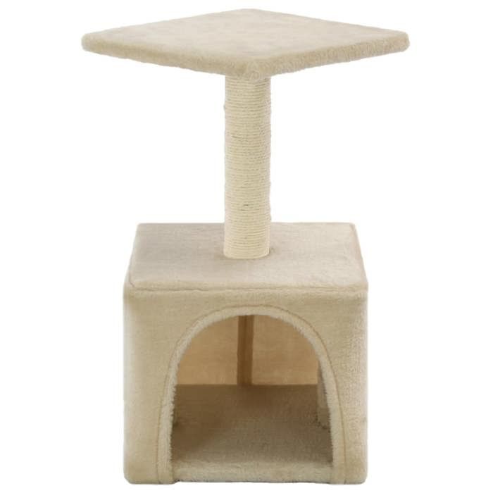 VidaXL Cat Tree with Sisal Scratching Posts 55 Cm Beige