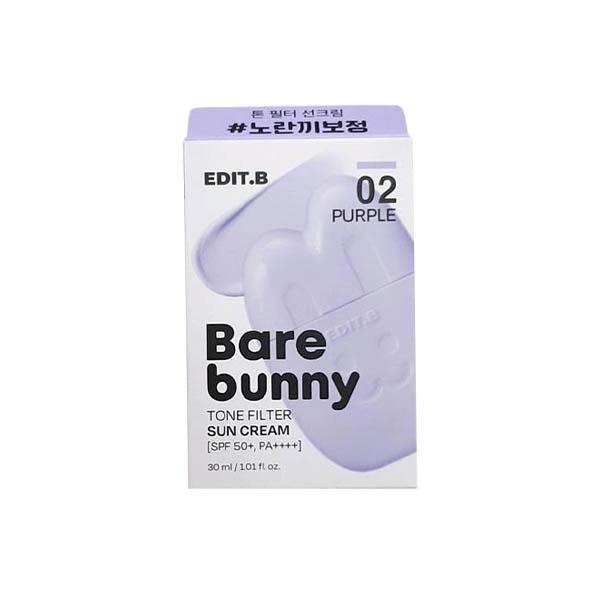 Edit B Bare Bunny Tone Filter Sun Cream 02 Purple 30ml