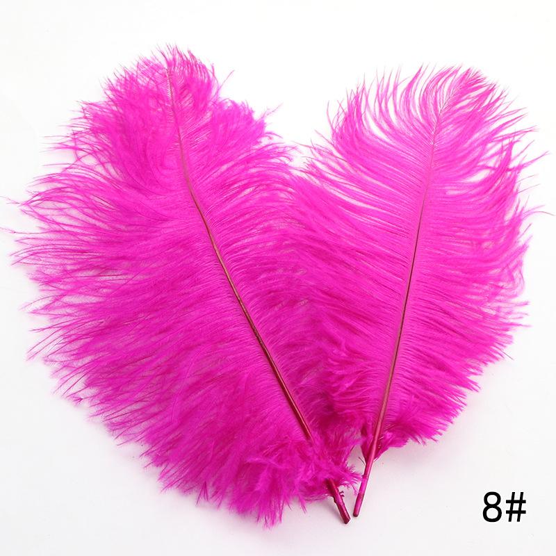 Высококачественные перья страуса 35-40 см разноцветные декоративные перья, перья для сценического оформления и цветочных композиций